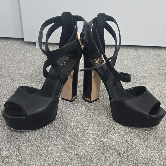 Michael Kors Black Strappy Heels - Picture 5 of 6